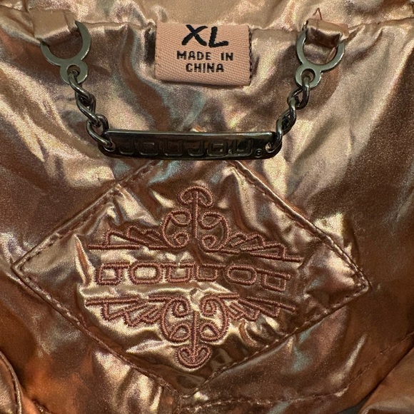 Metallic Jou Jou Copper and Silver Girls’ Lightweight Jacket XL - Picture 3 of 8